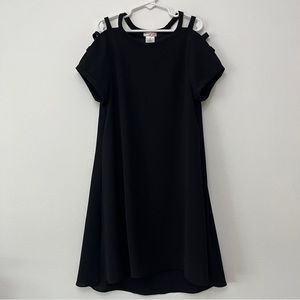 Sally Miller Couture Black Aubrey Girls Dress M